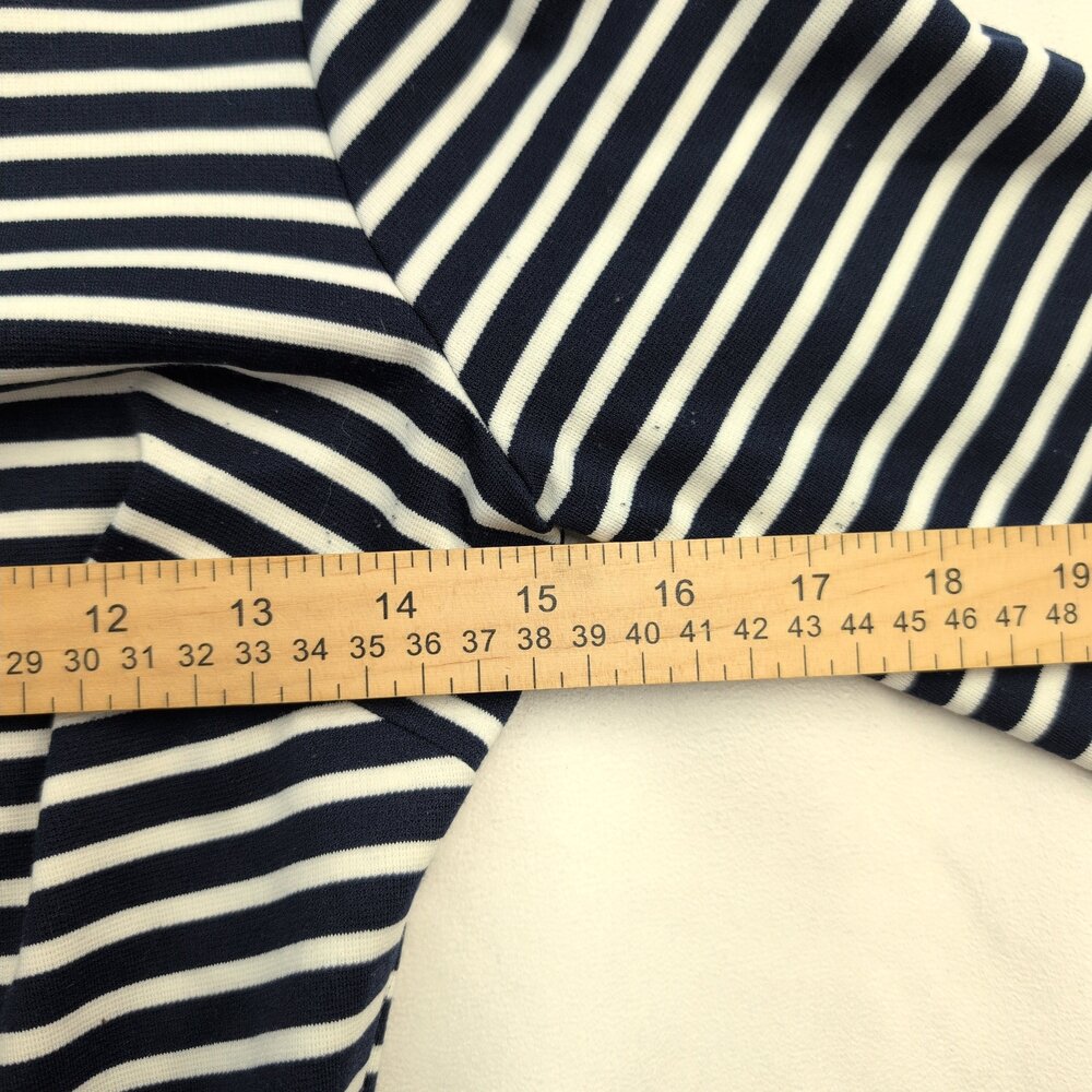 Draper James Navy White Striped Midi Dress Size XS - Picture 10 of 10